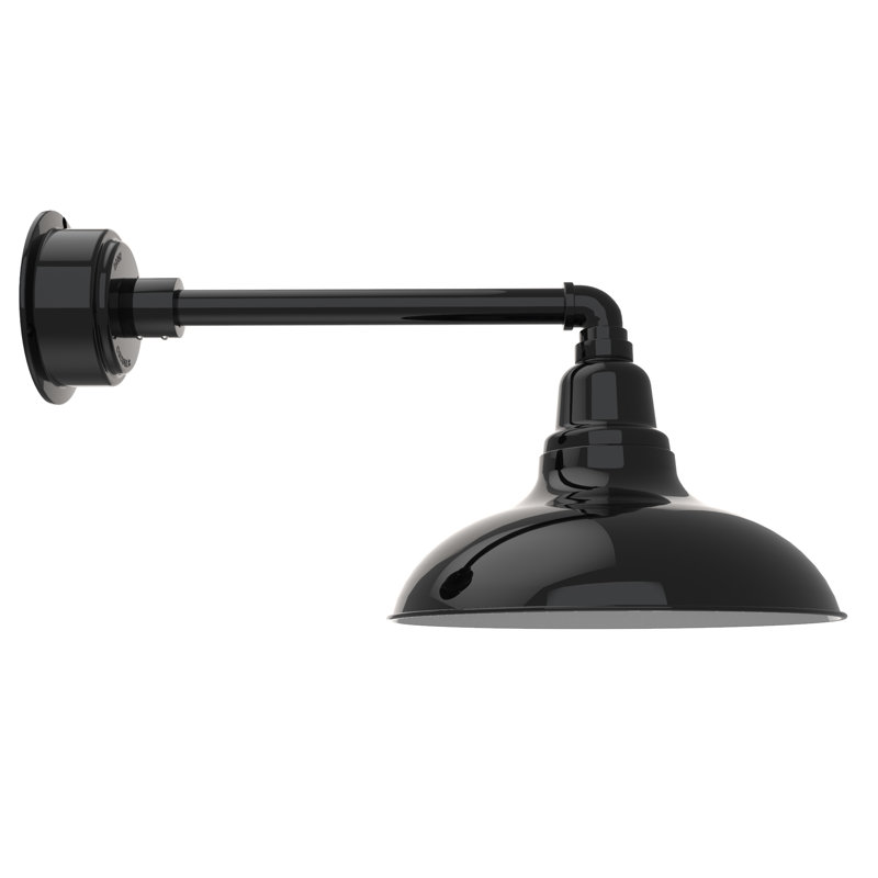 Idella LED Wall Light, Black, 10" H x 12" W x 31" D