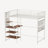 Loft Metal Bed For Bedroom And Dormitory, With Built-In Charging Station And LED Lighting-2085347289-2085347292