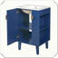 Meuble-lavabo autoportant de style français avec lavabo en céramique et porte à fermeture en douceur-2090762669