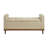 Mid-century Modern Lift Top Storage Bench - Light Upholstered Tufted Design With Solid Wood Walnut Finish (1pc)-1035446753