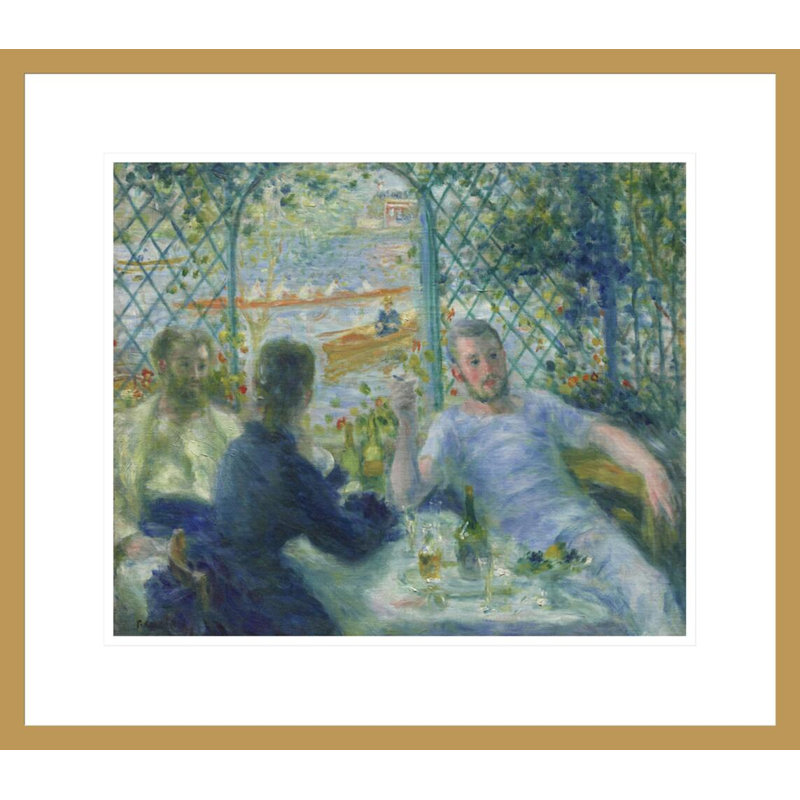 «The Rowers 'déjeuner» par Pierre-Auguste Renoir, impression giclée encadrée, H 17,75 po x l 20,27 po