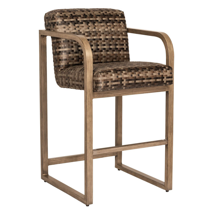 Tabouret de bar avec accoudoirs, Graphite