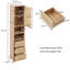 Armoire à linge autoportante pour rangement de salle de bain