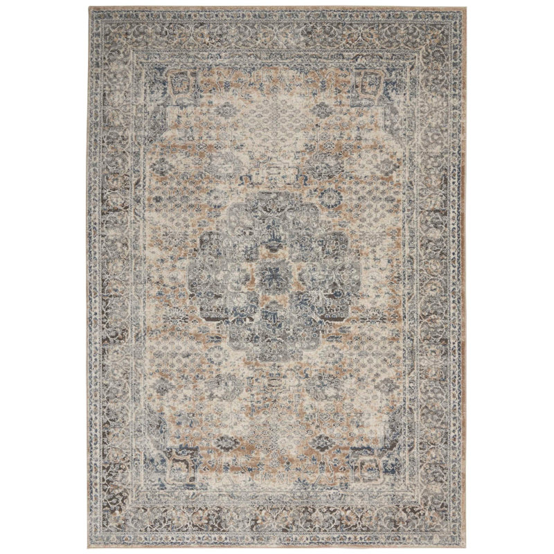 Minooka Oriental Indoor Rug, Rectangle 6'7" x 9'6"