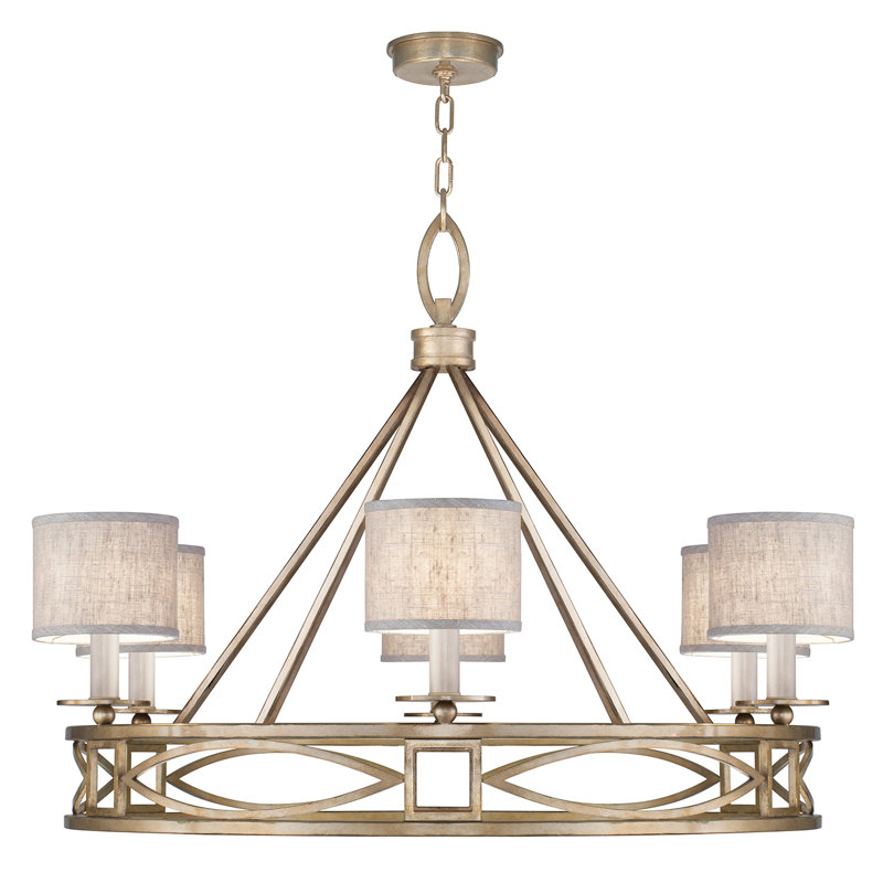 Lustre rond 39,5 po Cienfuegos, Doré