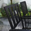 Abriya 6 - Person Steel Patio Dining Set Umbrella Hole Included Rectangular Table