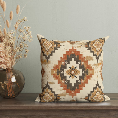 Eastern Elegance Geometric Reversible Pillow Cover