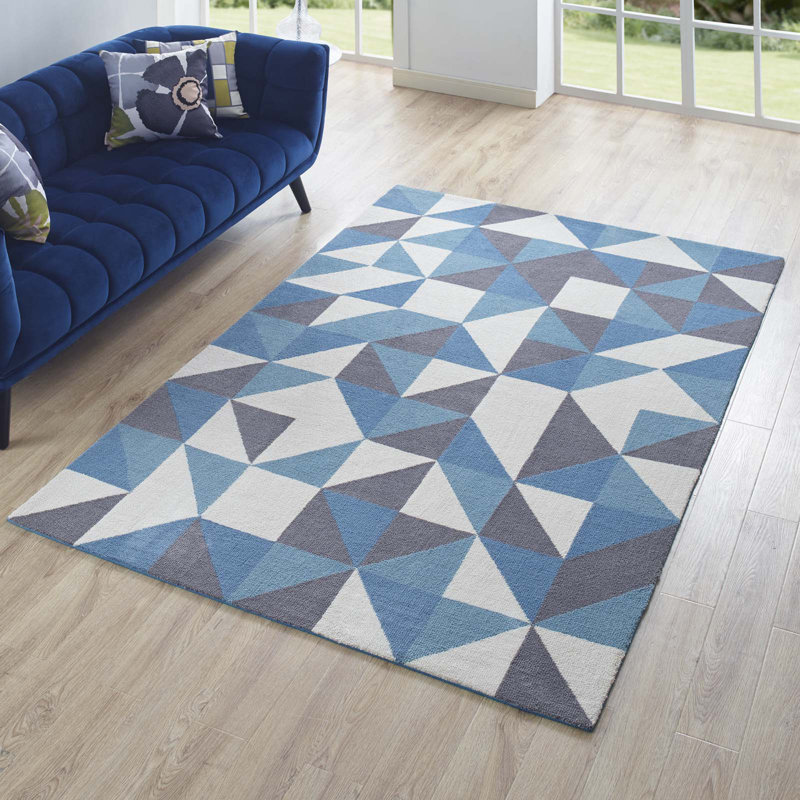Modway Kahula Geometric Triangle Mosaic Area Rug, Rectangle 5' x 8'