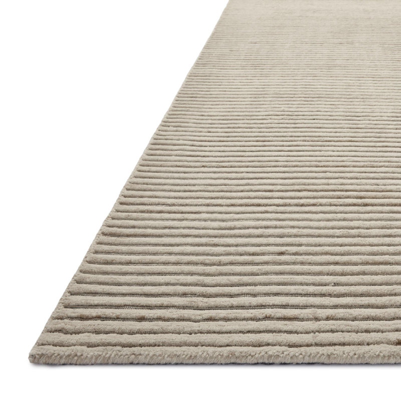 Handmade Striped Area Rug, Rectangle 9'6" x 13'6"