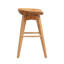 Tabouret de bar pivotant en bois massif Clithoe 31 po-1967071436-1937972470