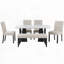 6 Piece Modern Dining Table Set-156928356