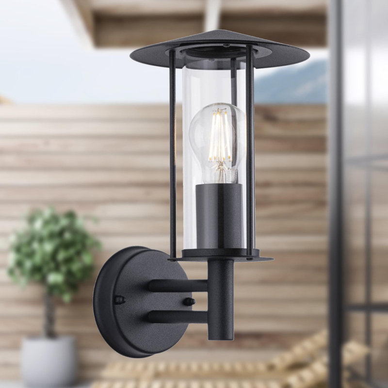 Needham 31.5cm H Outdoor Armed Sconce
