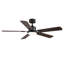 Ventilateur de plafond à DEL à intensité variable de 52 po avec télécommande 3CCT et mémoire de minuterie à moteur à courant continu pour le salon ou la cuisine