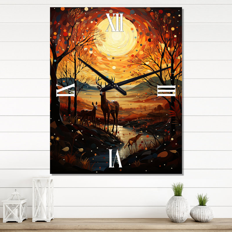 Janerich - Horloge murale africaine, H 28 po x l 12 po x P 1 po