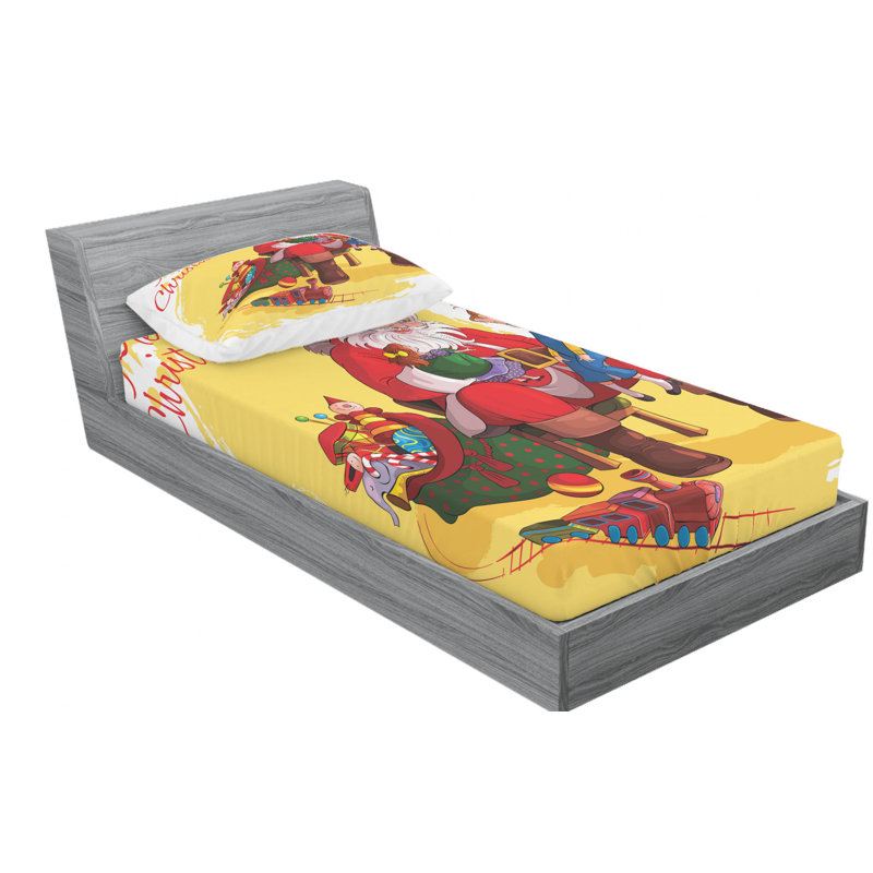 Microfiber Sheet Set, Twin Sheet Set with Fitted Sheet