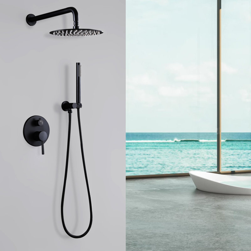 All-In-One Kit with Rough in-Valve, Matte Black