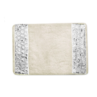 Chandrell Cotton Blend Non-Slip Bath Rug