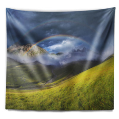 Paysage arc-en-ciel dans la tapisserie de Mountain Valley
