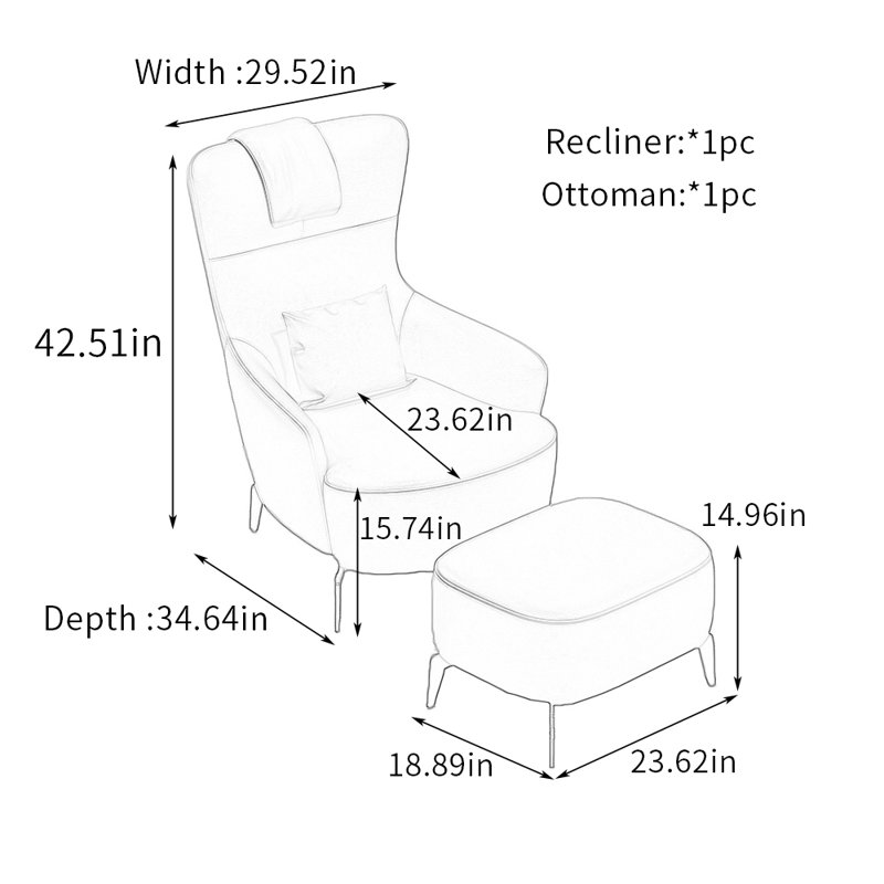 Fauteuil inclinable Shotaro