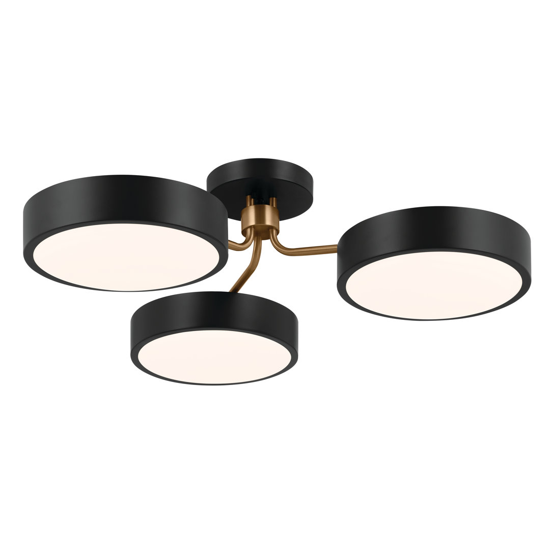 Kire LED Semi Flush Mount Orren Ellis Fixture 