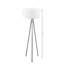 Lampe sur pied moderne avec abat-jour orange, hauteur de 55,1 po | Pieds 100% PVC et panneau de fibres à densité moyenne | Douille E27 de 40 W maximum | Style scandinave et champêtre | Parfait pour le salon et la chambre à coucher | Conception unique, élégante et élégante-1395304467-1395304558