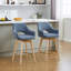 Tabouret de comptoir pivotant en H 26,8 po Wylee-53376712