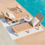 Chaises longues surdimensionnées en résine de 74 po avec dossier réglable à 5 niveaux et porte-gobelet pour piscine, patio, plage, cour (2 pièces)-1664334231-1656848394