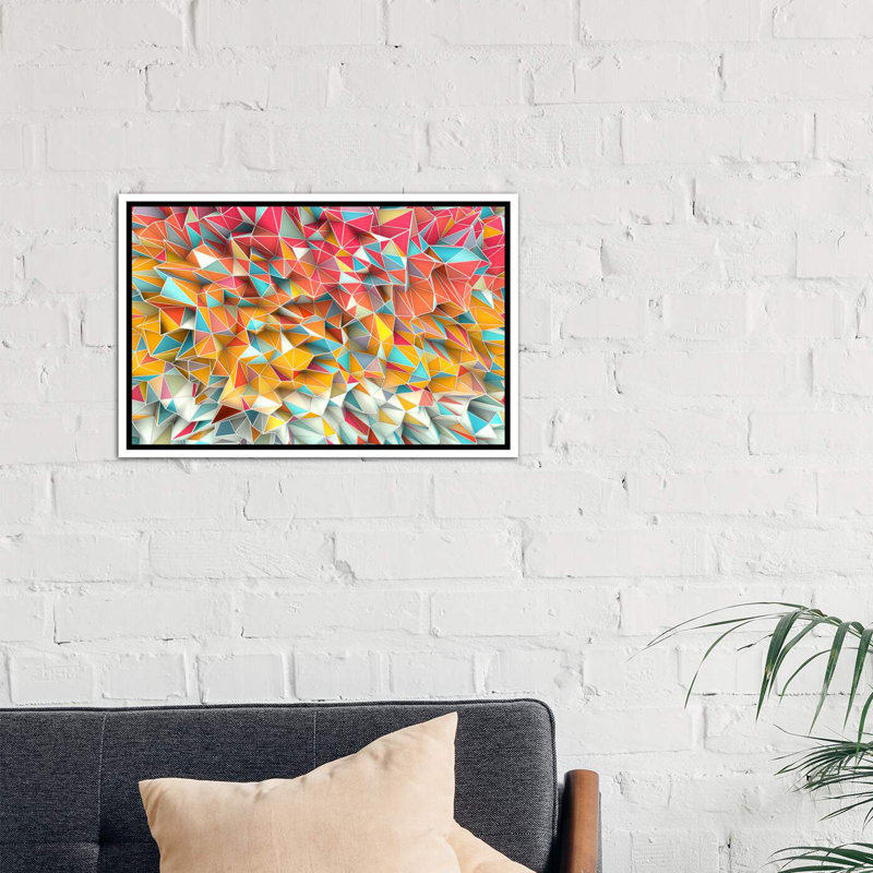 « kaos summer » par diego tirigall-impression sur image, H 40 po x l 60 po x P 1,5 po, Toile blanche encadrée