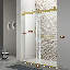 Porte de douche coulissante double l 60 po x H 75 po | Verre trempé | Entièrement sans cadre-122919060