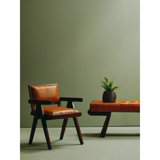 Waylan Leather Accent Chair