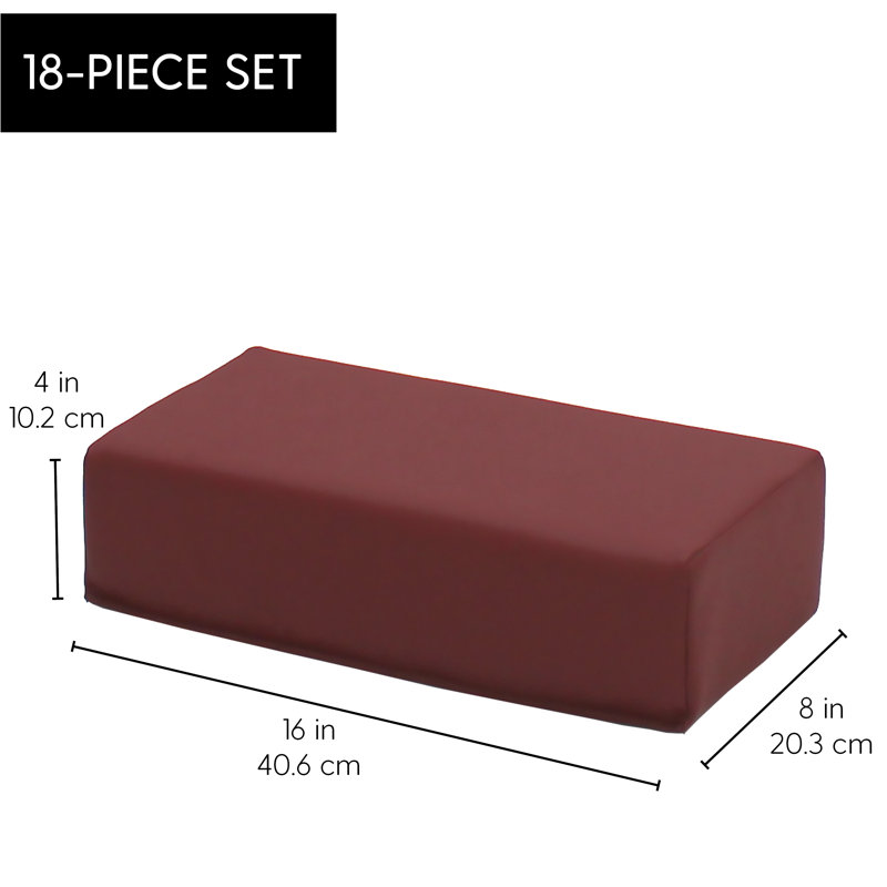 SoftScape Brick Blocks, Burgundy