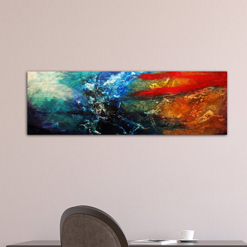 « synphonic » par heather offord, impression sur toile tendue, H 16 po x l 48 po x P 1,5 po