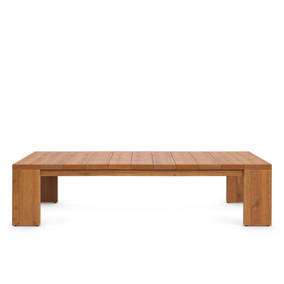 Tahoe Outdoor Patio Acacia Wood Coffee Table In Natural by Modway