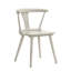 Chaises d'appoint de salle à manger en bois massif rustique 2 pièces Kersten-121107550