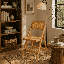 Ensemble de chaises de salle à manger pliantes en bambou et en rotin de style Mid-Century-2041180579