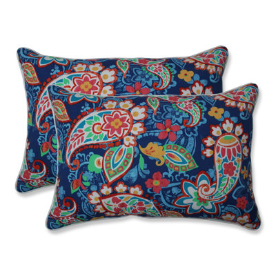 Paisley Party Indoor/Outdoor Lumbar Pillow