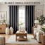 Jeffro Blackout Eyelet Curtains, Pair of Room Darkening Window Panels for Bedroom & Living Room-474390624-474390652
