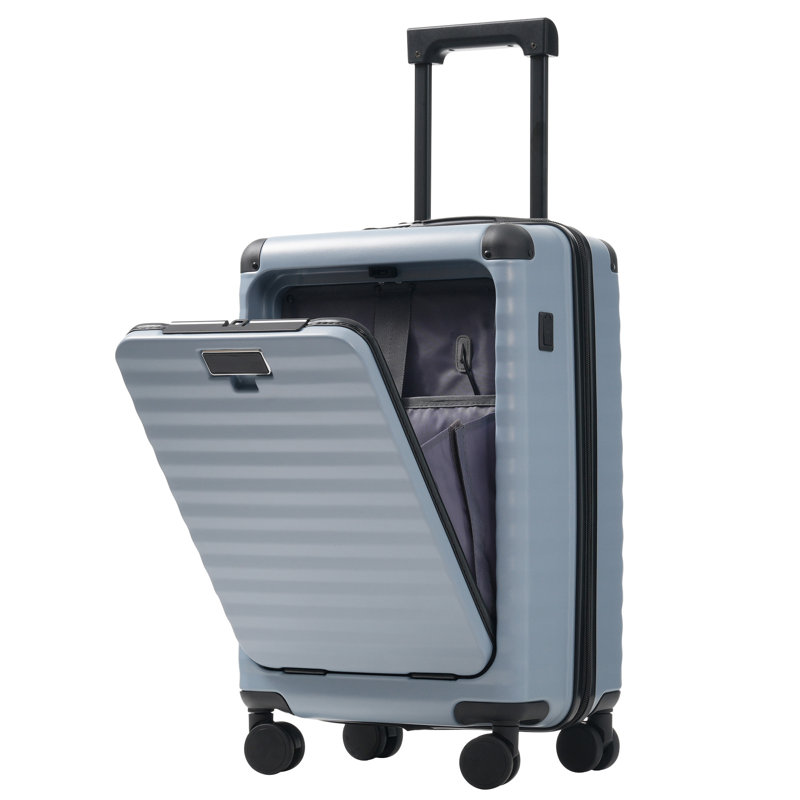Luggage Sets 5 Piece with Front Opening, Sky Blue