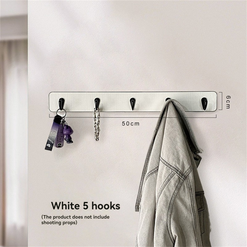 Solid Wood Over-The-Door Hook Rack