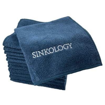 Paquet de 12 chiffons de nettoyage en microfibre SinkSense