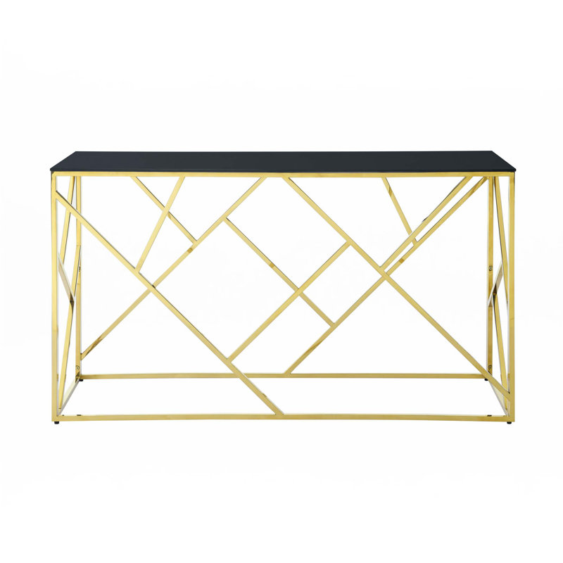 Console Modern, Doré poli
