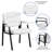 LeatherSoft Executive Side Reception Chair with Powder Coated Frame-1217700016