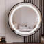 Coiffeuse avec miroir lumineux, 6 tiroirs, 1 chaise