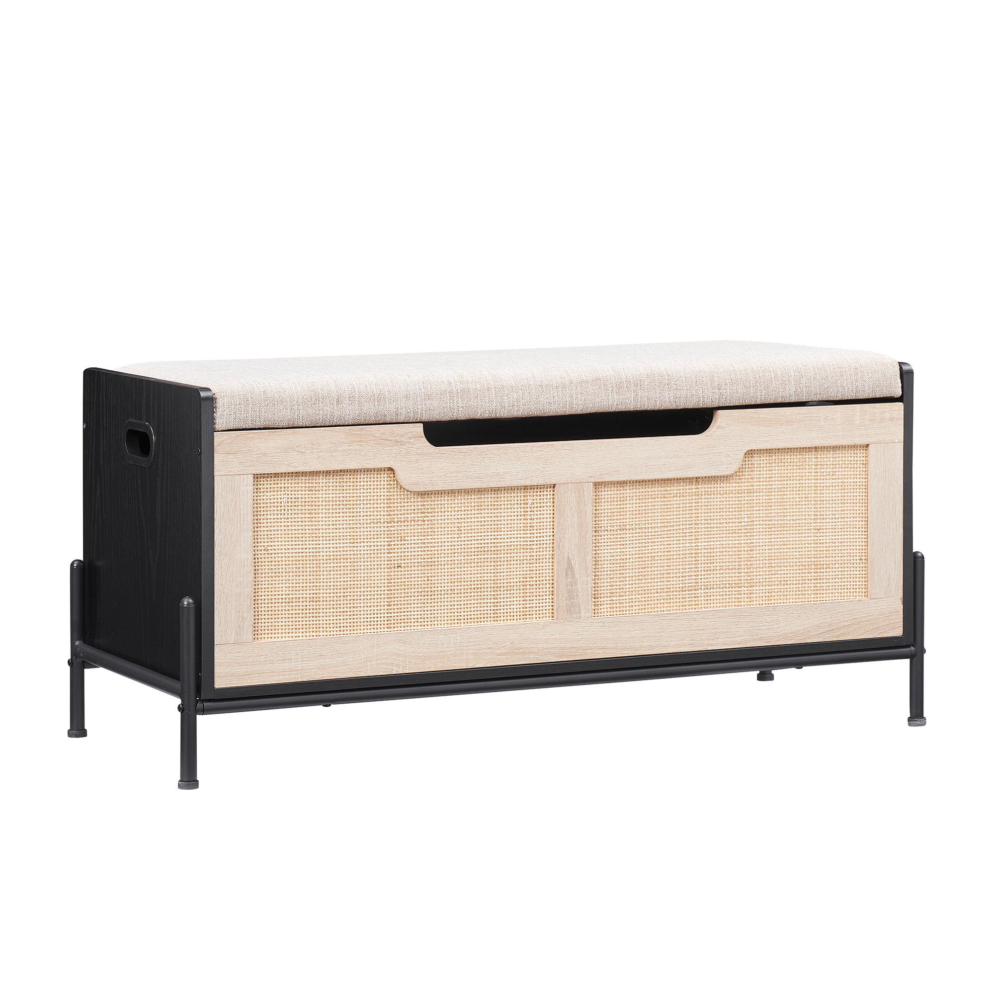 Bay Isle Home Ankeus Engineered Wood Storage Bench | Wayfair