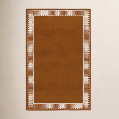 Hand-Tufted Geometric Wool Rug