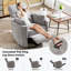 Luxueux fauteuil inclinable manuel pivotant avec coussins réglables pour un confort ultime-1431078315