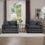 Fauteuil en velours côtelé 2 pièces-103301807