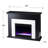 Colour Changing Marble Tiled Fireplace Black