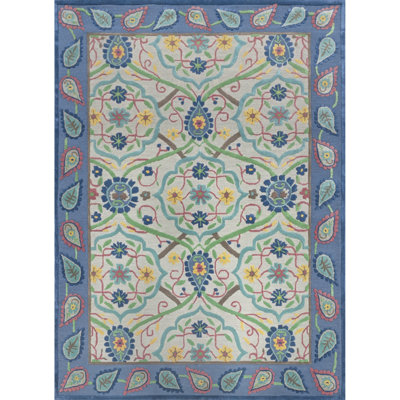 Brittany Hand-Tufted New Zealand Wool Multicolor Area Rug