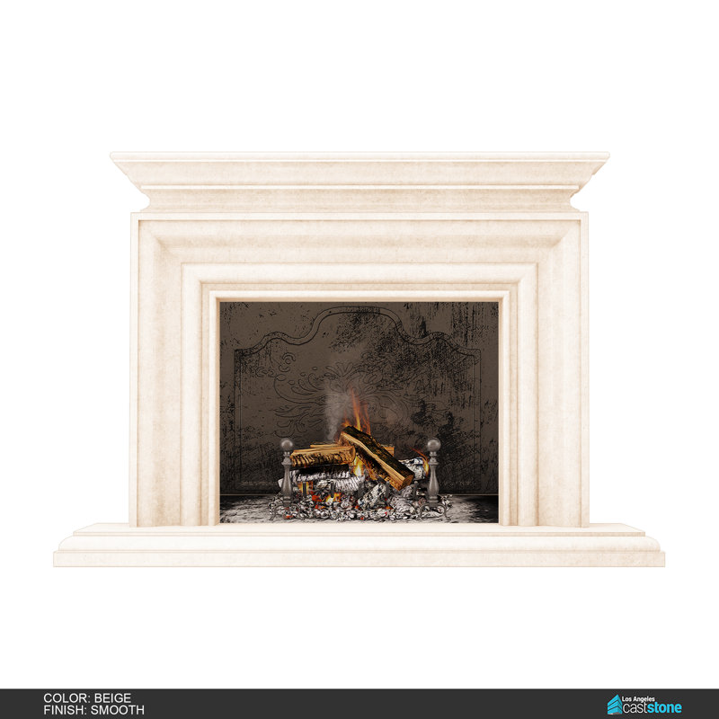 Napa Fireplace Surround, Smooth Beige